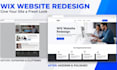 wix website design redesign build wix website development