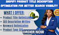 shopify product title  description optimization for better search visibility
