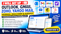 setup microsoft outlook gmail mailchimp webmail zoho hubspot yahoo busines mail