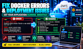 dockerize applications and fix docker deployment issues on AWS and vps servers