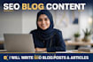 write english SEO blogs, articles with key words research