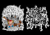 design a graffiti logo with real spray paint textures