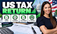 prepare your US tax return 1040 or 1040nr