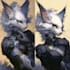 create stylized anthropomorphic animal character art