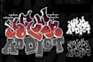 make a graffiti logo with real spray paint textures