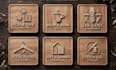 design 3d wooden style logo