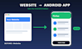 convert your website into a fast android app