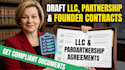 draft llc operating agreements, partnership deeds, and founder contracts
