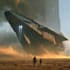 custom spaceship illustration and futuristic spacecraft design