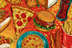 make vibrant food pop art for posters and packaging