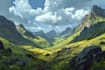 create fantasy landscape illustrations