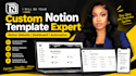 be your custom notion template expert notion website dashboard automation