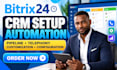 integrate bitrix24 CRM whatsapp telephony forms email sales automation workflow