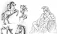 draw classical fine art charcoal illustration