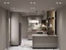 design and render a modern 3d kitchen design
