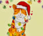 create whimsical nostalgic holiday wall art illustration
