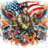 create a creative firefighter t shirt logo design