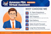 be your amazon virtual assistant for fba store management