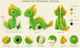 do custom plush reference sheet plushie stuffed kawaii animal tech pack design