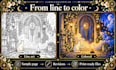 create a printable coloring book interior for amazon KDP using ai