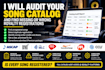audit your song catalog and find missing or wrong royalty registrations