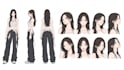 create a professional character design and model sheet