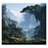 design a fantasy landscape with cinematic atmosphere