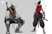 sci fi character concept illustration