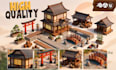 create low poly 3d environments and game ready assets