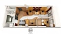 do layout and detailed furniture drawing, 3d rendering