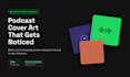 design podcast cover art for spotify