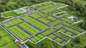 draft 2d property map, site, plot plan, custom real estate plan and landscape