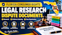 research florida consumer rights and organize dispute case documents
