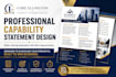 design a professional government contracting capability statement
