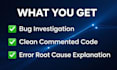 debug your python code and fix programming bugs