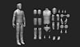 sculpt custom 3d action figure, articulated bjd toy, poseable figurine model