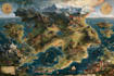 draw a fantasy map illustration