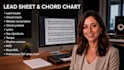 create a professional lead sheet with melody chords and lyrics