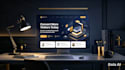 create a responsive landing page using HTML CSS and javascript