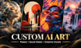 create custom ai artwork for posters and social media