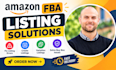 fix amazon fba listing error, listing creation, variation listing, buy box issue