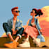 create cool illustration in cartoon style