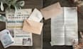 design vintage ephemera and realistic paper props