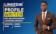 write and optimize your linkedin profile professionally