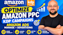 create optimize amazon PPC KDP campaigns  amazon ads manage advertising