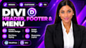 customize divi header, footer design, divi menu