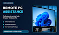 fix windows computer issues and provide remote IT support