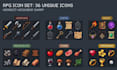 create custom 16x16 pixel art game icons and assets