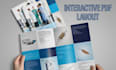 design medical equipment catalog, interactive pdf layout, technical data sheet