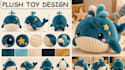 design plushie reference sheets, oc mascots, plush toy design, tech packs